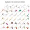 Rainbow Unicorn Keychain • Large Enameled Unicorn Charm • Swivel Keyring and Clip • Rainbow Stripe Mane and Tail • Fantasy Valentine Gift product 4